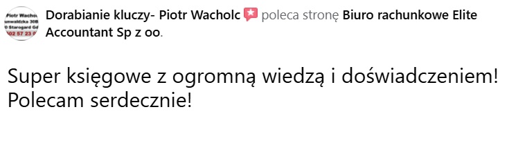 Opinia P. Wacholc